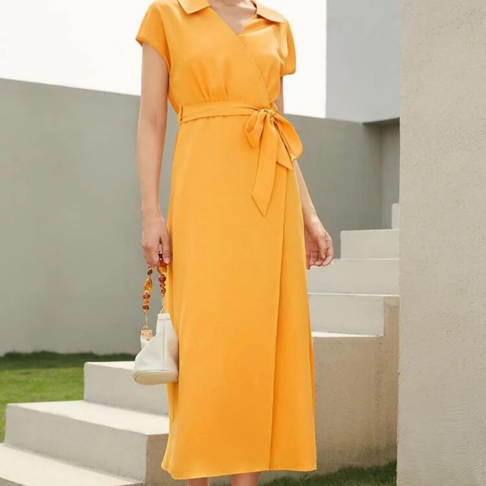 Yellow Midi Dress